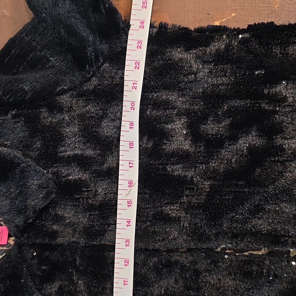 Betsey Johnson Black Teddy Jacket - Picture 9 of 10
